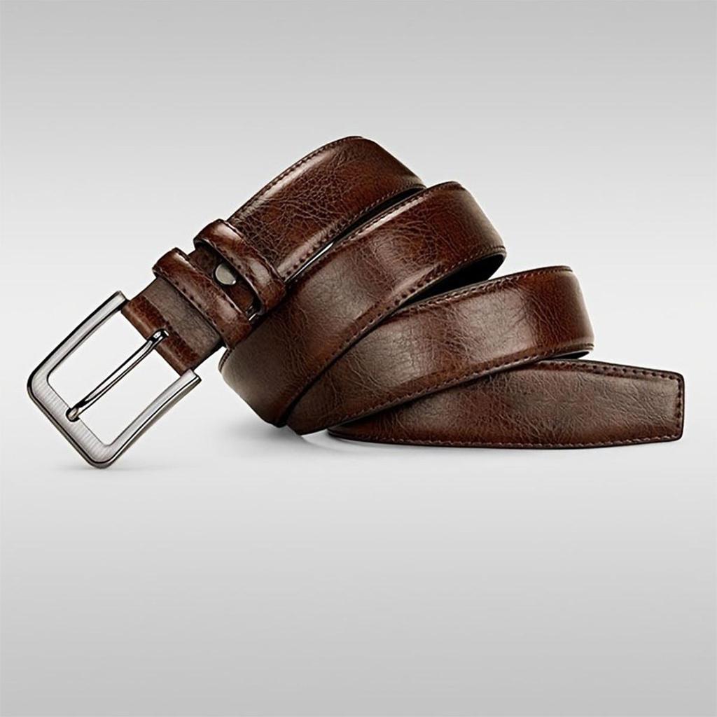 Men's Retro Leather Pin Buckle Belt - Versatile & Trendy for Jeans, Casual Style for All Ages