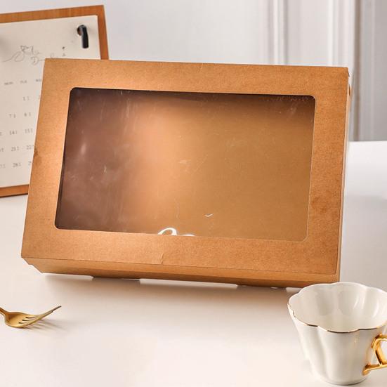 Scatola Porta Torte In Plastica Con Maniglia E Chiusure - Rettangolare 26,5x27,5x12,5 Cm, BPA Free, Ideale Per Feste E Trasporto