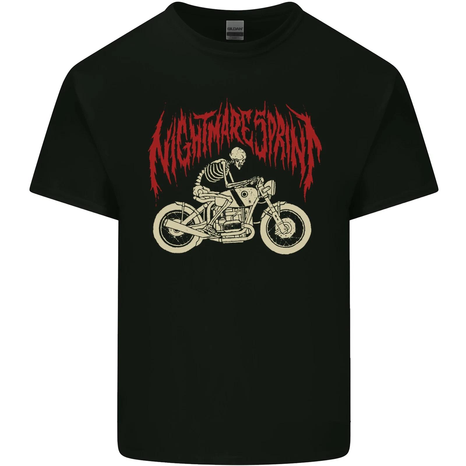 

Nightmare Sprint Motorcycle Motorbike Biker Kids T-Shirt Childrens 4XL