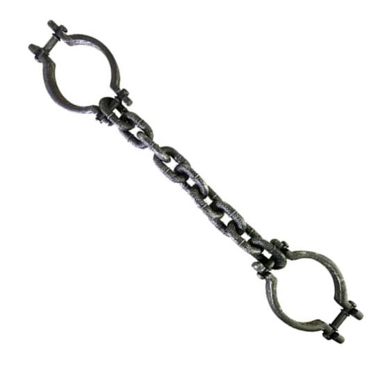 1 Set Halloween Prisoner Costume Chain Props Death Plastic Chain Decoration Prisoner Costume Accessories Cosplay Props Halloween Masquerade Party