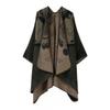 Elegant Vintage Shawl Cape Double-sided Tassel Split Travel Warmth