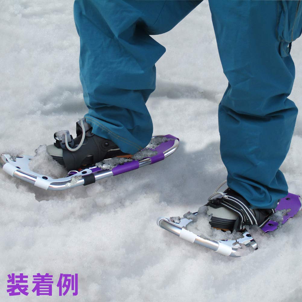Asanoya Industry Compal High-Grade Snowshoes, Model 58 (with storage bag), approximately 850g per shoe