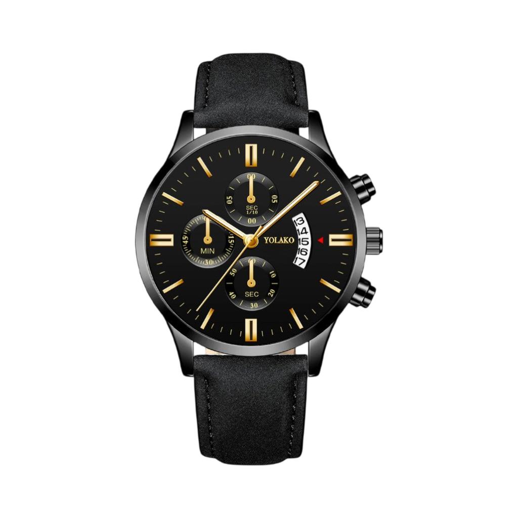 Mens Leather Business Fashion Watch Strap Watch For Gift Giving