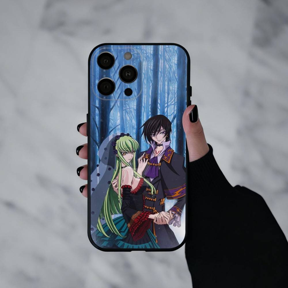 Japanese Anime C-Code G-Geass  Phone Case For iPhone 17pro,16,15,14,13,12,11 Plus,Pro Max,XS,Soft Silicone Black Cover