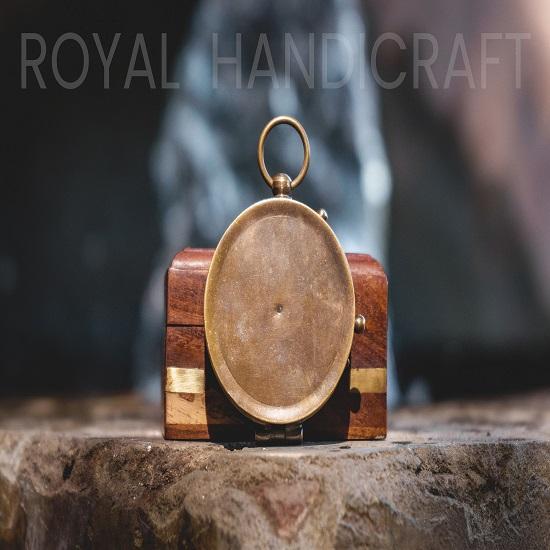 Handmade Brass Victoria Nautical Pocket Compass Gift for Husband, Wedding Gift