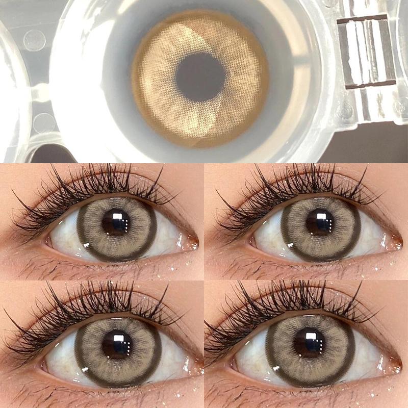 Mill Creek Renkli Kontakt Lens 14.5MM Anti UV Barbie Mavi/Yeşil/Kahverengi Kontakt Lens Yumuşak ve Rahat 1 Yıllık Kullanım