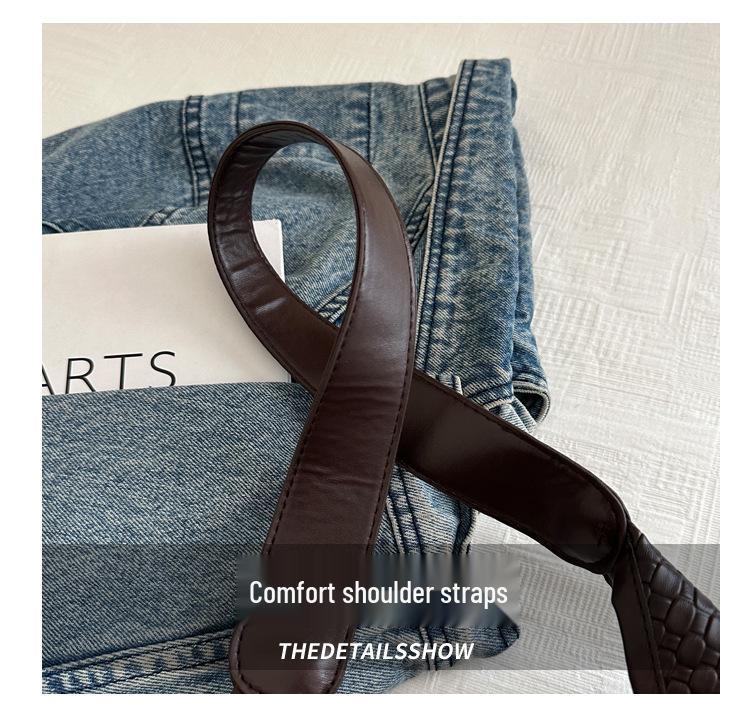 2025 Women's Large Capacity Woven Crossbody Tote - Autumn/Winter Single Shoulder Commuter Handbag