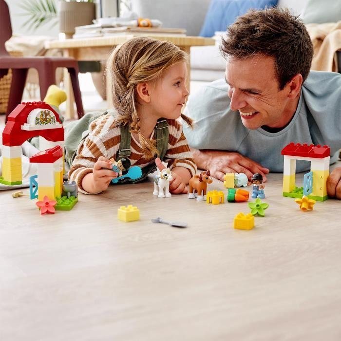 LEGO® 10951 DUPLO® Town L’écurie Et Soins De Poneys Jouet Avec Figurines Pour Enfant De 2 Ans Et +