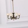Realistic 1/12 Scale Miniature Chandelier Hanging Ceiling Light Model Figure For Life like Doll House Living Room Setup