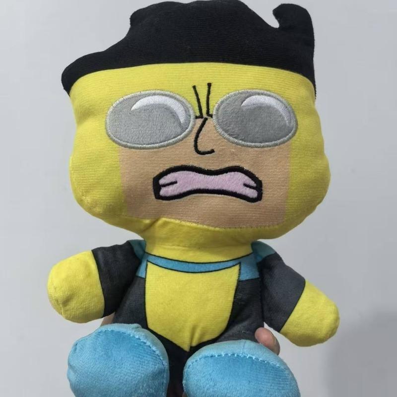 Für Jungen Mädchen Erwachsene Fans Geschenk Plüschtier, Invincibler Staffel 3 Mark Chibi Superheld Stoffpuppe Weich Anime Sammlerstück 25cm