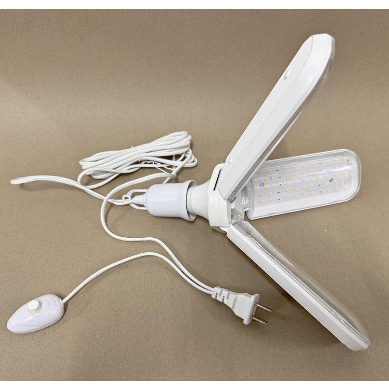 1PC E27 Folding Fan Leaf LED Full Spectrum Plant Growth Light Succulent Colored Flowers and Vegetables Greenhouse Seedling Filling Light