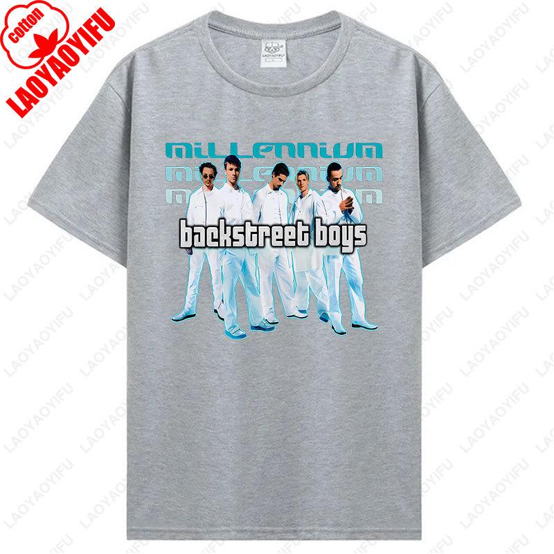 Backstreet Boys Millennium Tour Hudební Vintage Tričko Pánské Dámské Hipster Populární Vrcholy Letní Móda Streetwear Unisex Trička Dárek