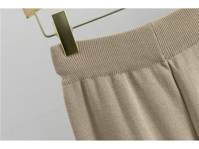 European Knitted Wide-Leg Pants & Sweater Set - Women's Autumn/Winter 2025 Loose Fashion Two-Piece Set