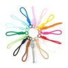 5 pièces/lot Porte-clés tressé coloré Lanière pour téléphone portable Corde à nœud anti-perte Sangle Porte-clés Hommes Femmes Accessoires Porte-clés de voiture
