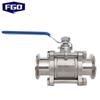FGO 304 Stainless Steel Three-Piece Quick-Connect Ball Valve