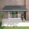 VidaXL Retractable Awning Anthracite 4.5x3 M Fabric and Aluminium 3154439