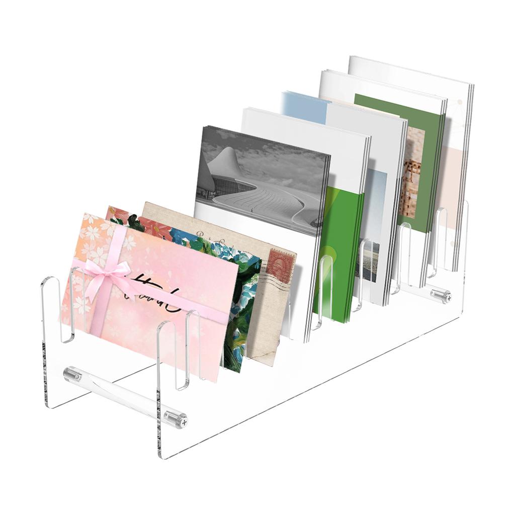 Acrylic Card Display Holder Counter Home Office Desktop Supplies rading Card Stand Transparent 14 Slots