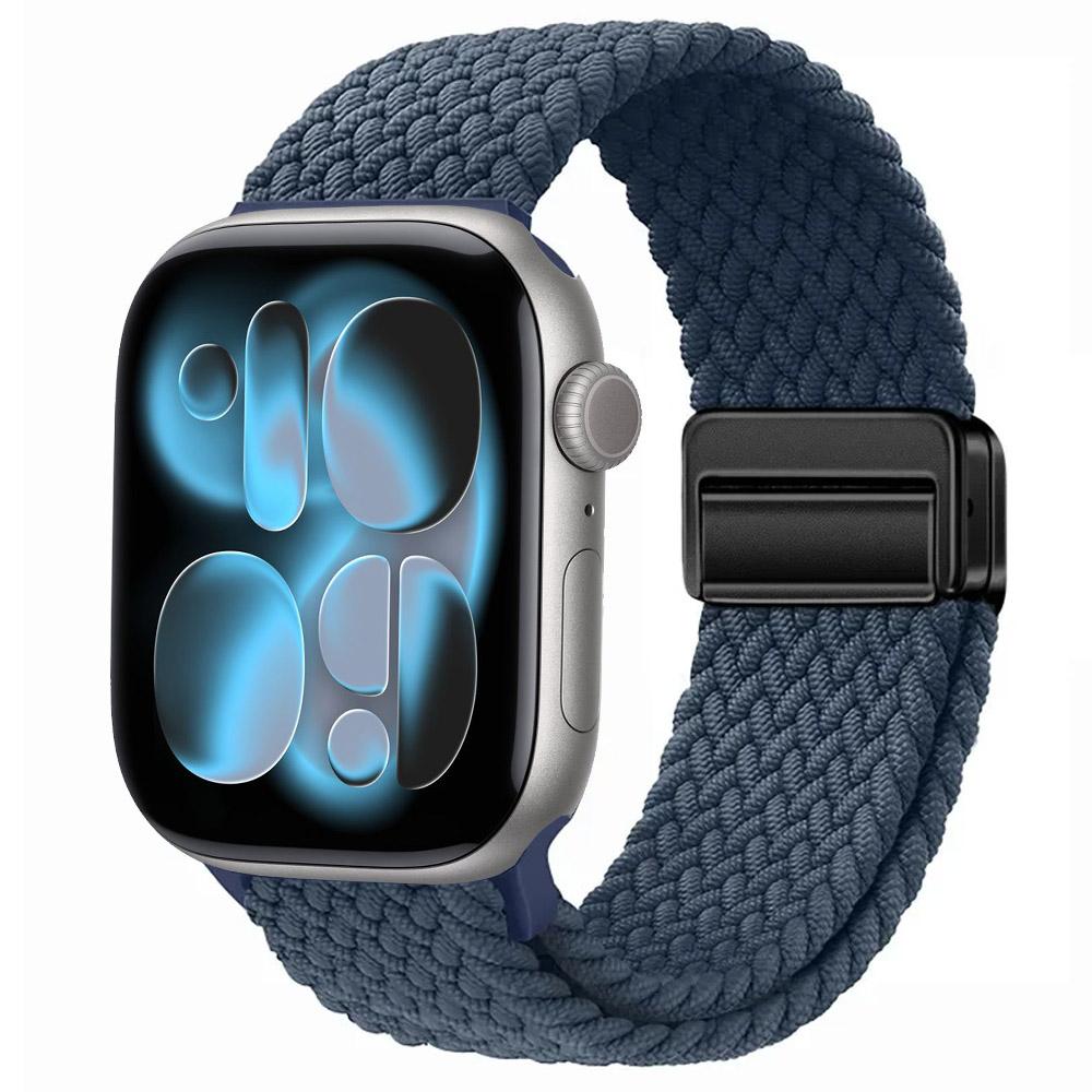 Nylon Strap for Apple Watch 11 10 46mm 42mm/Ultra 3 2 1 49mm Magnetic buckle Wristband iWatch 9 8 7 6 5 4 SE 45mm 44mm 41mm 40mm