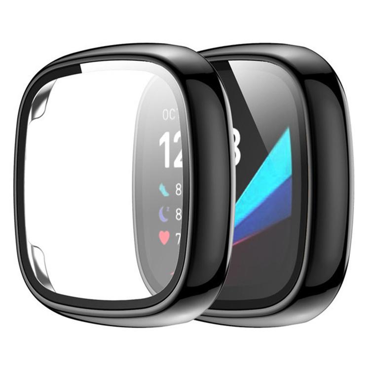 Gehärtete Folie Integriertes Hart-PC Vollkanten Stoßfestes Uhrenschutzgehäuse Für Fitbit Versa 4 Smartwatch