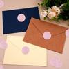 25pcs Peony Wax Seal Stickers - Pink Wedding Invitation Envelope Botanical Seal Stickers, Self- Adhesive Antique Gold Stickers,