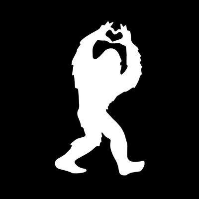 Sasquatch Liebe Inspiration Herz Kreativ & Lustig Aufkleber für Cartoon-Fans & Liebhaber, Hohe Qualität für Auto LKW Motorräder & Laptop