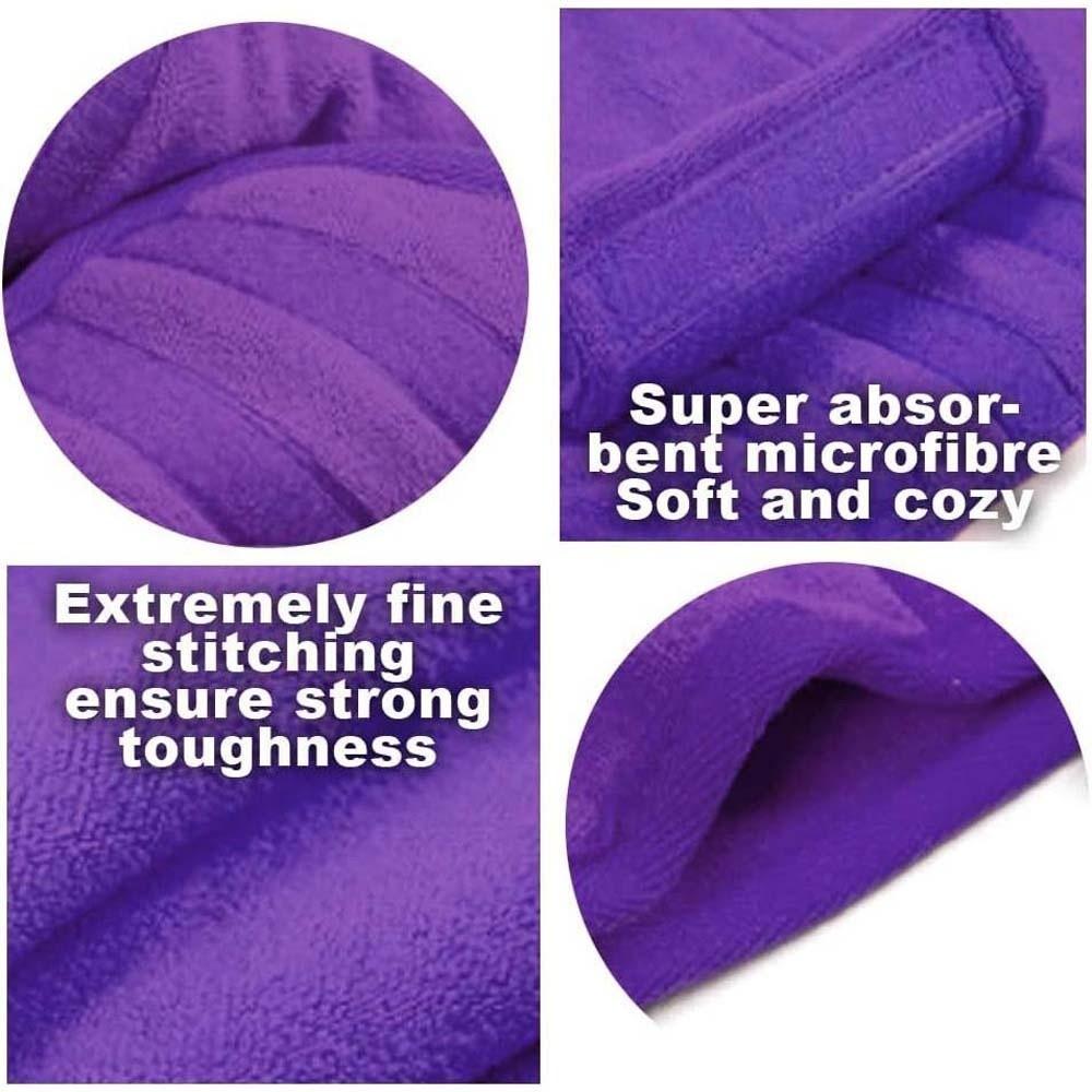 Absorbent Dog Bathrobe Coral Fleece Dog Clean Washcloth Dog Bath Towel  Dog Cat Pet Products