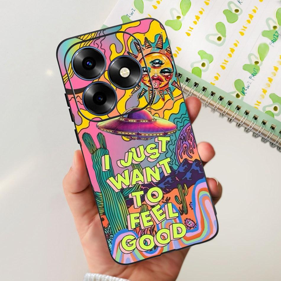 For Itel S23 Plus S681LN case itel S23 S665L Fashion Elegant Painted Soft Silicone TPU Phone Back Cover For Itel S23+ S23Plus