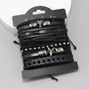 European and American New Jewelry Personalized Hand-woven Bracelet Simple Multi-layer Diy6-piece Set Combination Men's Bracelet