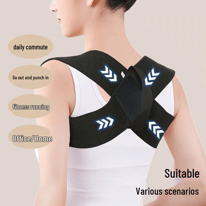Back and Shoulder Posture Corrector Belt for Adults – Elastic Support for Neck, Shoulders, and Back