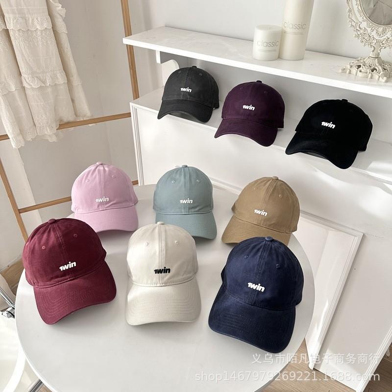 American Casual Vintage Letter Embossed Baseball Cap With Curved Brim For Women And Men