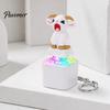 Animal Decompression Keychain 1/2/3Pcs Screaming Goat Keyboard Fidget Toy, Rechargeable Sheep Finger Clicker Toy with Light Sound, Push Button Stress
