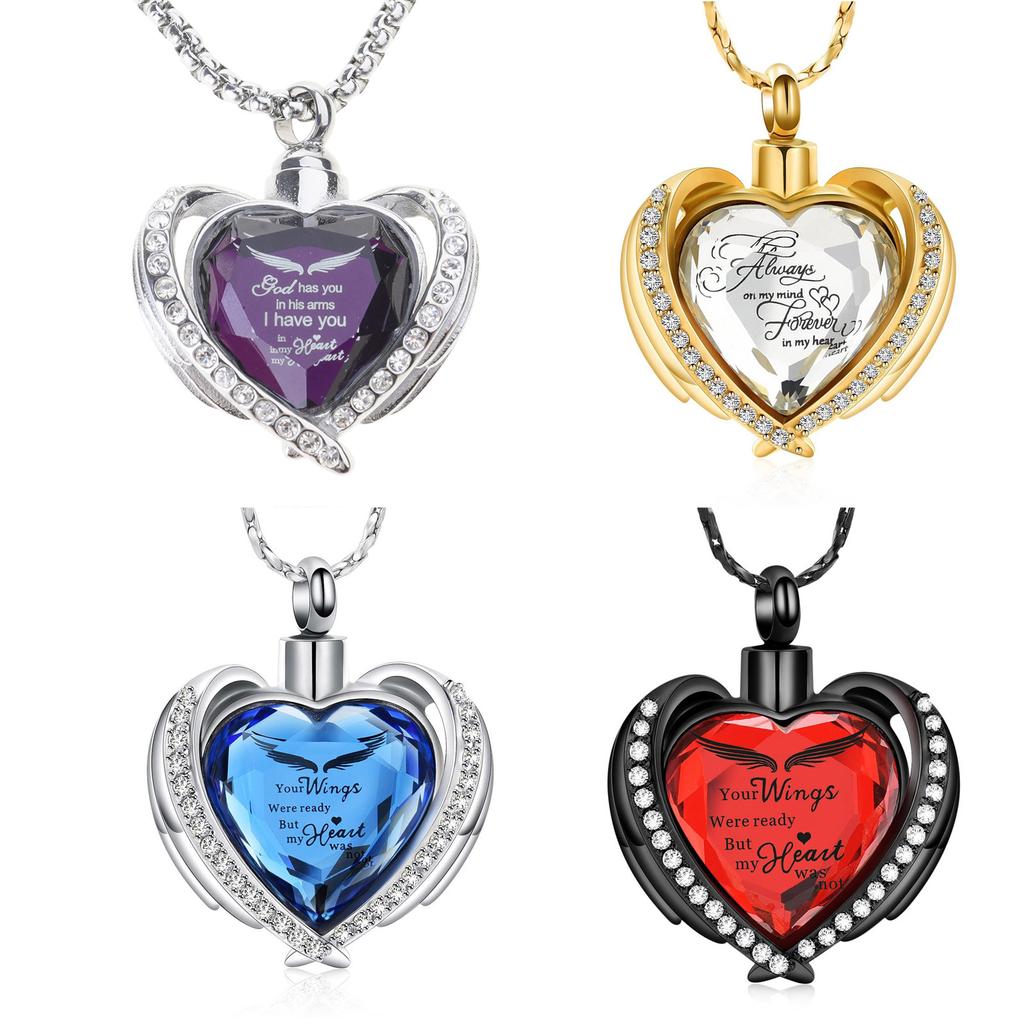 Stylish Stainless Steel Necklace Pet Remembrance Necklace Perfect for Pet Ashes Designed for Convenience and Durability