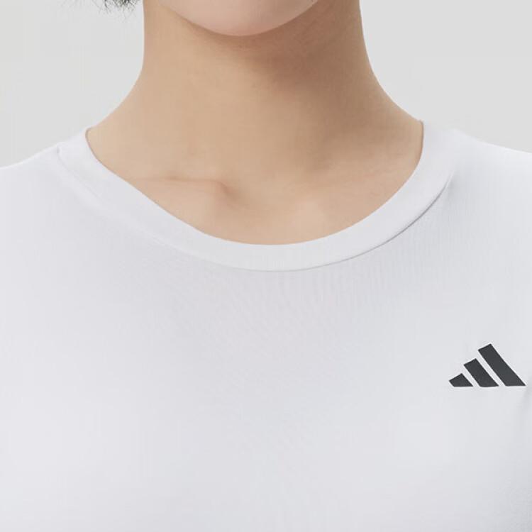 Adidas Outdoor Comfortable Breathable Casual Running Training Short Sleeve T-Shirt Women Tops KU8736