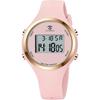Fashion Digital Watch Pink Unisex Sports Multifunctional Waterproof Outdoor Timepiece