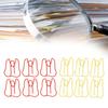 100PCS Paper Clips Metal Multifunctional Paper Memo Clip Portable Office Clips for Document