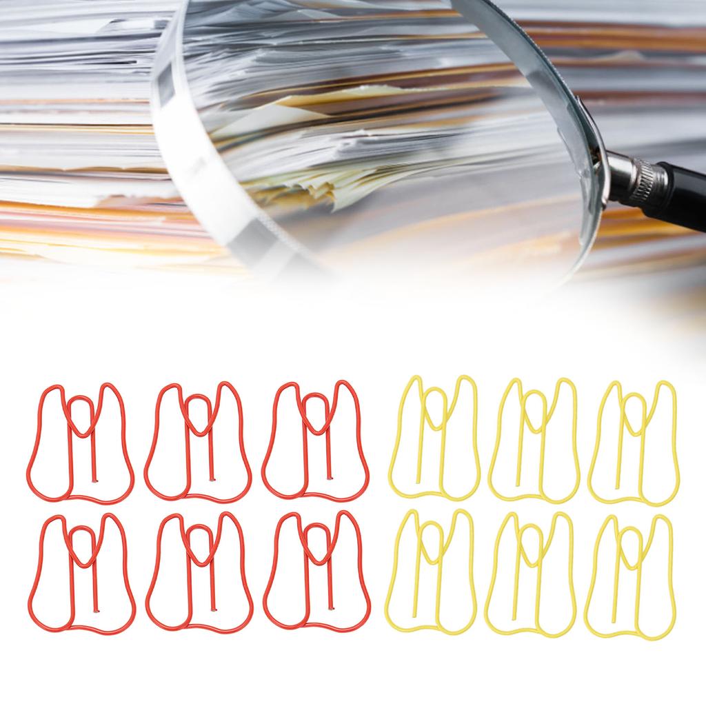 100PCS Paper Clips Metal Multifunctional Paper Memo Clip Portable Office Clips for Document
