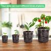 10pcs Thickened Plastic Planter Transparent Flower Plant Container Clear Nursery Pots  Home Decor