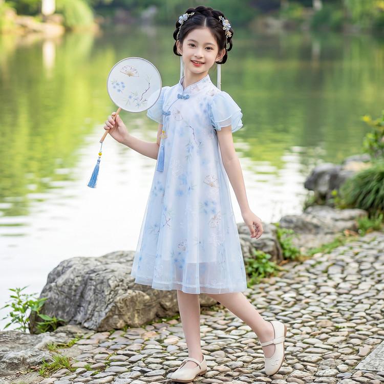 Girls' Hanfu Style Cheongsam Dress