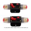 12 24V Inline Circuit Breaker, Lugs with Manual Reset Fuse Holder, Heat Shrink