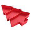 Christmas Tree Snack Tray Serving Tray Holiday Snack Plate for Fruits Desserts Party Kitchen Supplies Tableware Xmas Decor