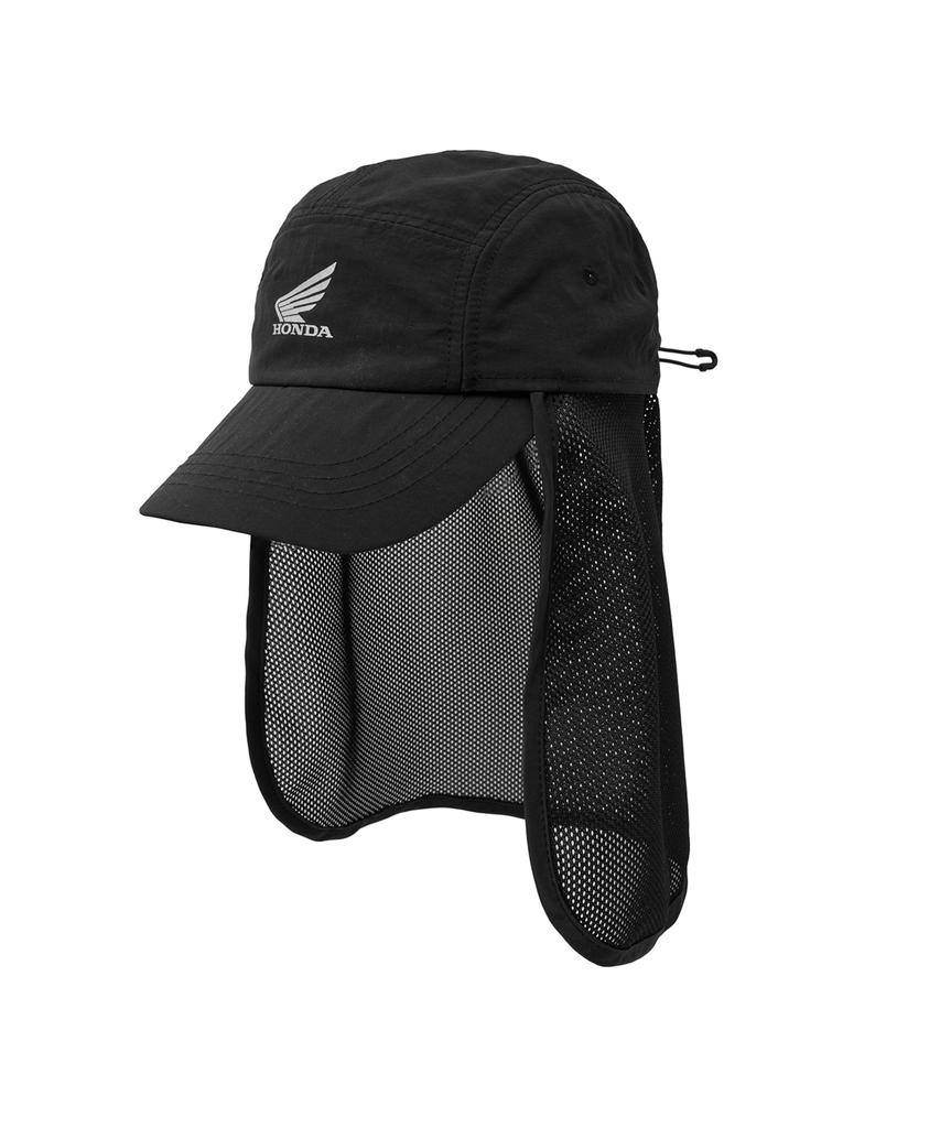 PHYPS MOTORCYCLE H-Tech Wing Logo Sun Shade Cap Black