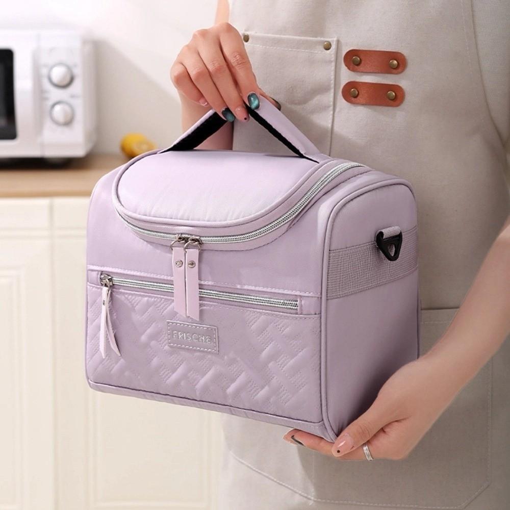 Heat Preservation Picnic Bag PEVA Insulated Bag Handbag Cooler Bag  Students