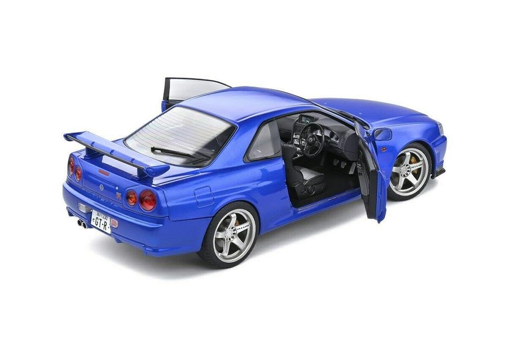 Solido Scale Nissan Skyline R34 1999 Nismo Bayside Blue 1/18 GT-R (S1804306)