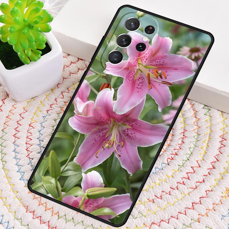 Colorful Flower Lily Phone Case for Samsung Galaxy note 10 pro S26 Ultra S23 S24 FE S25 S21 S22 PLUS shockproof Cove