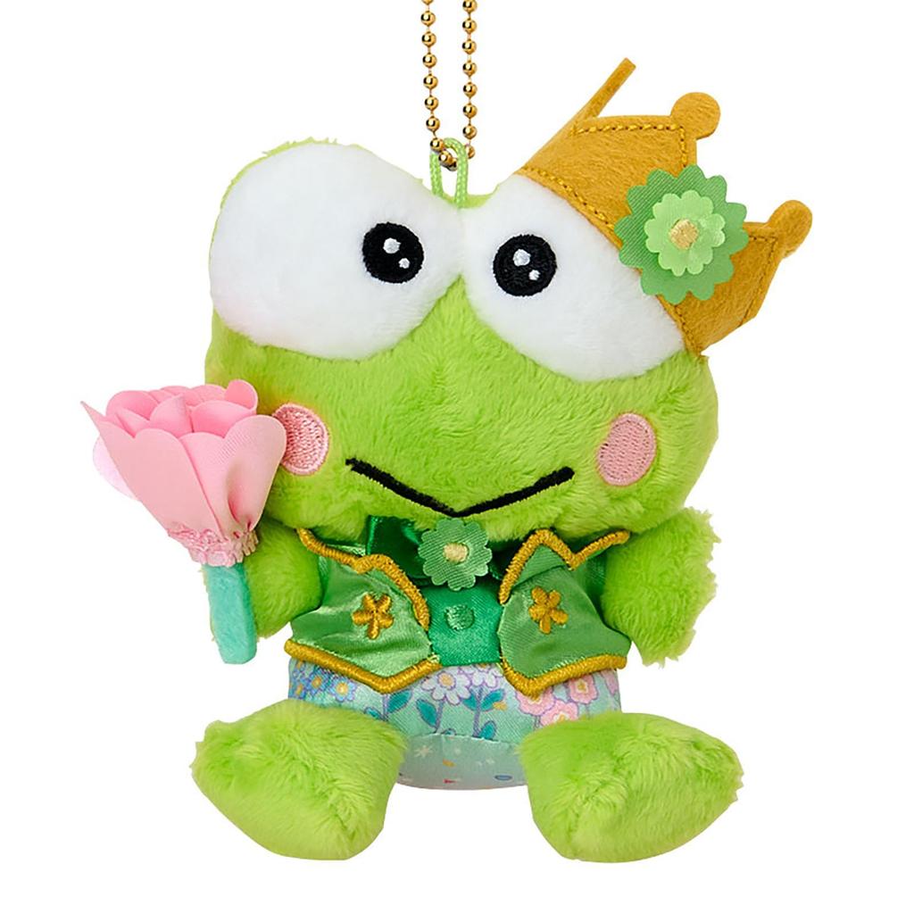 Sanrio Mascot Holder (Everyone is the Star Exciting Design) Kerokerokeroppi Polyester, Ages 6 and Up, 629499