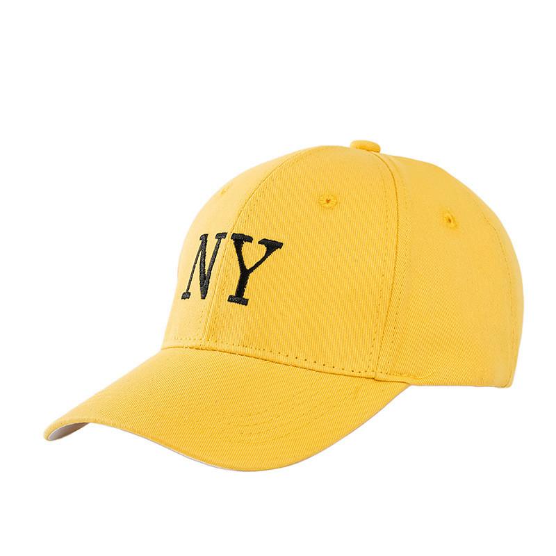 Cotton Baseball Cap With Embroidered Letters For Casual Wear And Sun Protection