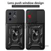 Slide Lens Capa for Infinix Hot 40i Smart 8 Case Armor Ring Stand Protection Phone Cover for Infinix Smart 8 Hot 40i Case