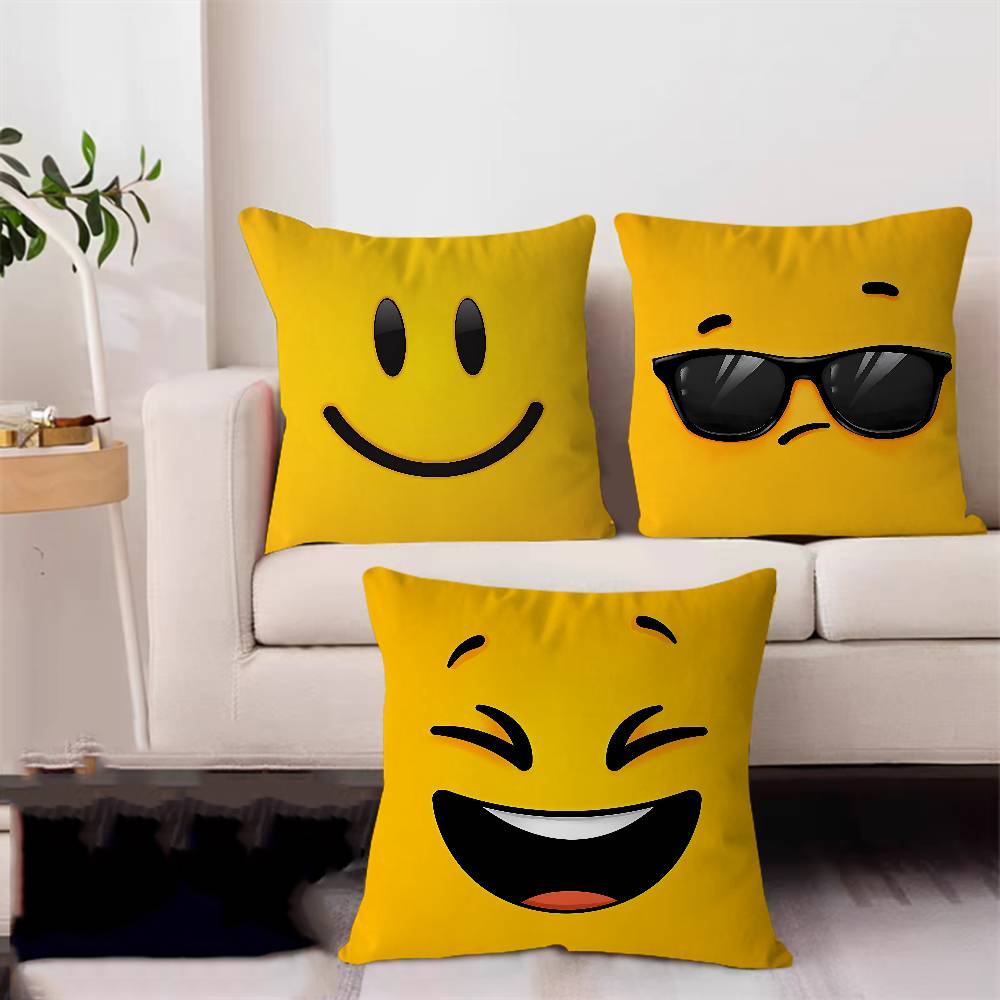 Emoji Personalized Pillow Dust Cover Bedroom Kids Party Decoration Pillowcase Birthday Children Gift