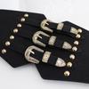 Retro Elastic Wide Waist Seal Ladies Elastic Belt Dress Shirt Decorative Waist Skirt Three Sizes