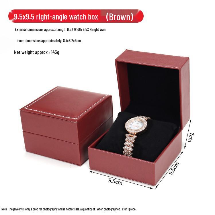 Cutie de Depozitare din Piele pentru Ceasuri și Bijuterii cu Pernă și Suport pentru Brățări